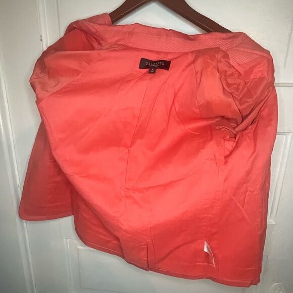 Talbots Cotton Blend Jacket 3/4 Length Sleeve Size 8 - Picture 9 of 11